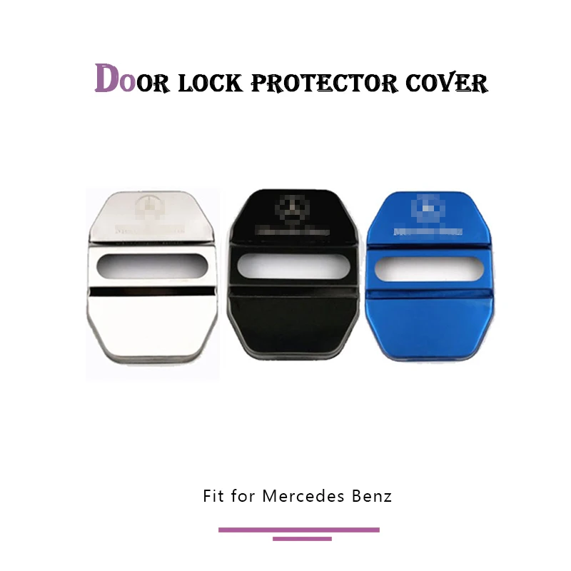 Backar стайлинга автомобилей ограничитель на дверной замок Нержавеющая сталь