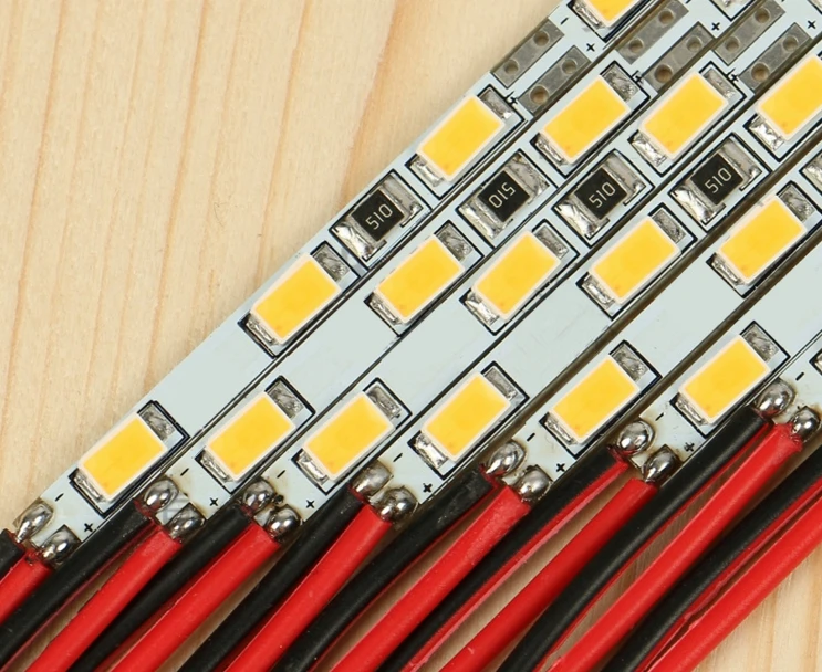 [Seven Neon], 0,5 м, 6 мм, широкий светодиодный фонарь, не водонепроницаемый, 5730 SMD светодиодный, жесткий светильник, 12 В постоянного тока, 36 светодиодный s/