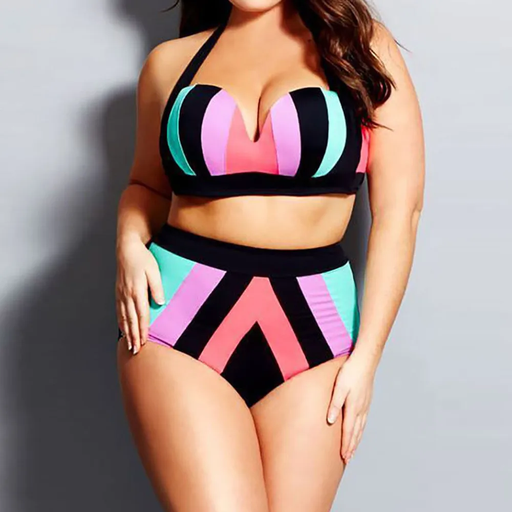 

Women's Sexy Bikini Set Two Pieces Plus Size Bikini Set Bandage Costume Swimwear Tankini Swimsuit Item Type Купальники Женские#