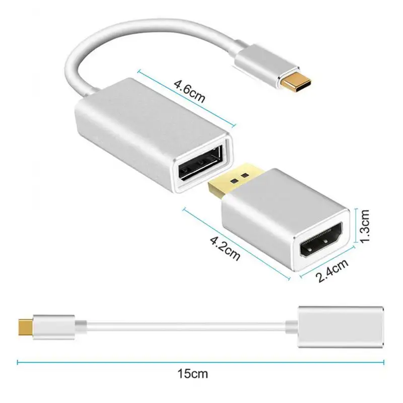 Usb 3 1 в адаптер Тип C папа к Dp женский Hdmi Женский конвертер Usb3.1 кабель Поддержка 4K