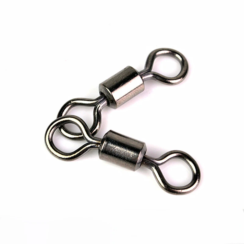 100 шт./лот Меди Рыбалка Поворачивается Роллинг Поворотный Разъем Подшипник