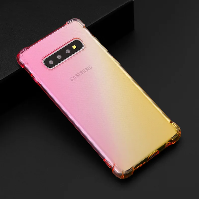 Shockproof Clear Soft Silicone Case for Samsung Galaxy S10 S10 Plus S10 5G Note 8 Note 9 Anti-Knock For M10 M20 M30 A40S