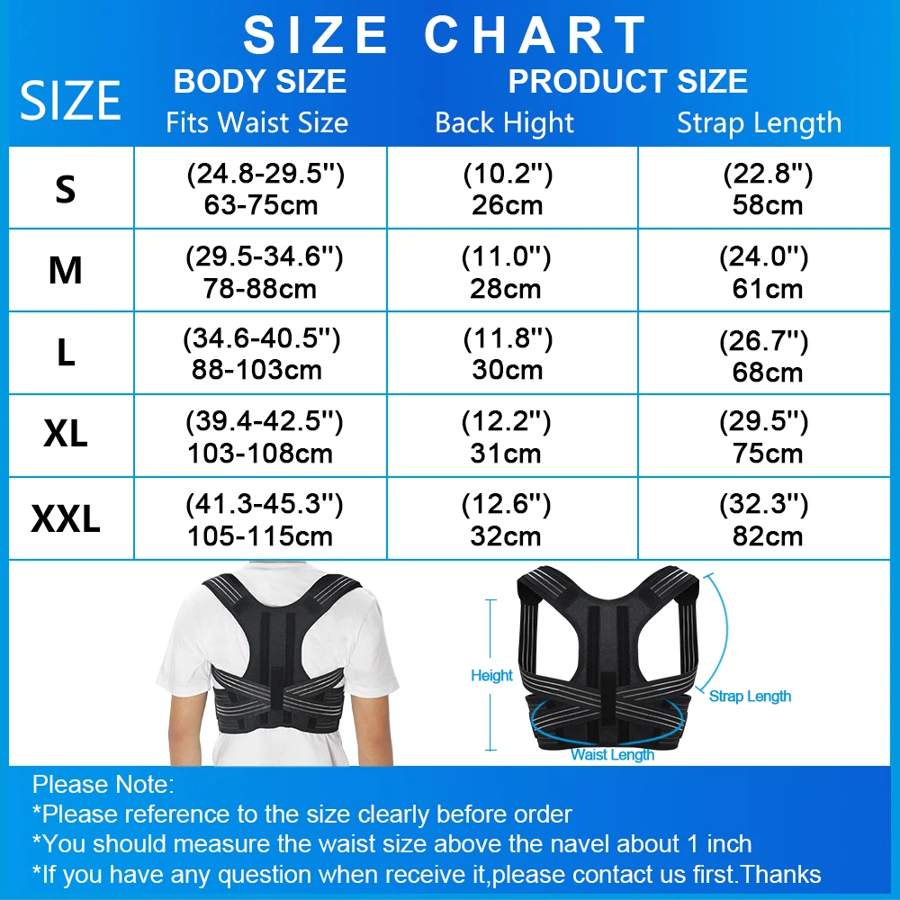 

Drop ShippingPosture Corrector Brace Shoulder Back Support Belt for Women/Kid Braces & Supports Belt Shoulder Posture