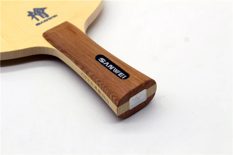SANWEI H10(1-слой HINOKI) Настольный теннис лезвие твердых Cypress ракетка для пинг-понга