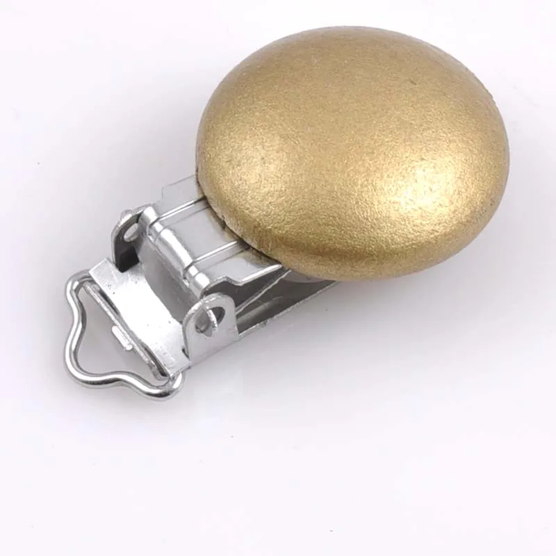 5 шт./лот металлические деревянные зажимы для детской соски однотонные держатели