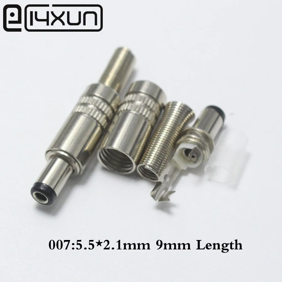 EClyxun металлический разъем 5 5x2 1 мм 5*2 10 шт. длина 9 мм|male power connector|5.5*2.1mm connectormale dc connector