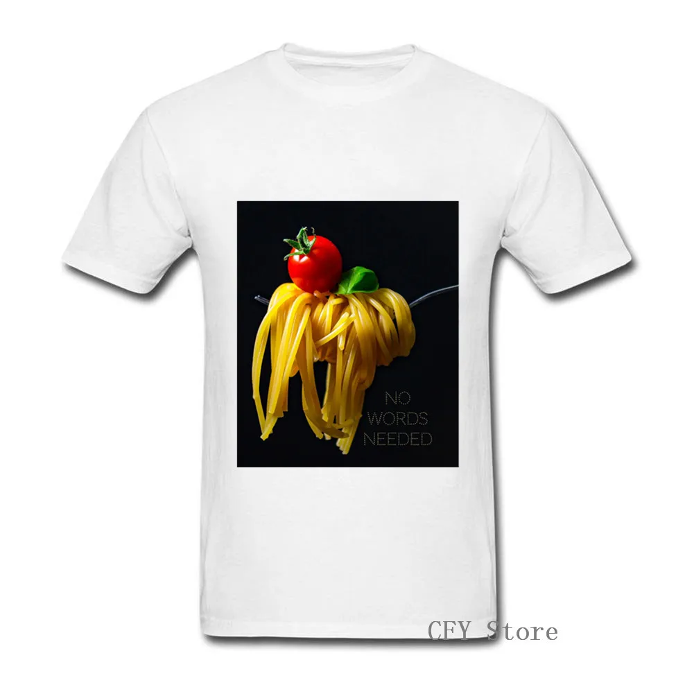 Итальянская лапша без слов необходимых футболка для мужчин 2019 летняя одежда в