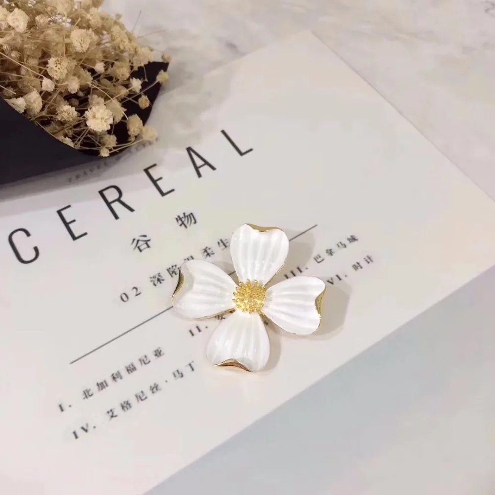 Бутик Amorita Модный новый дизайн белый цветок броши|brooch designer|designer broochflower brooch |