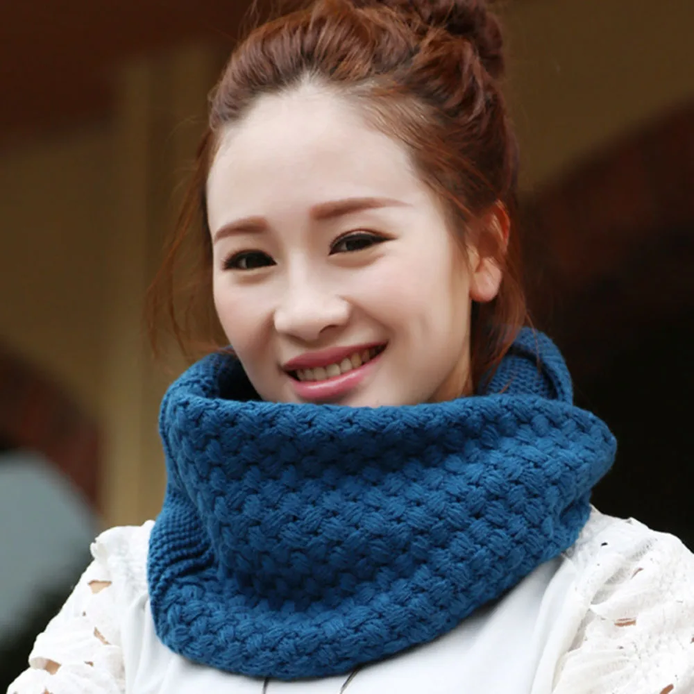Зимние женские вязаные шарфы с перекрещивающимися петлями модные теплые накидки