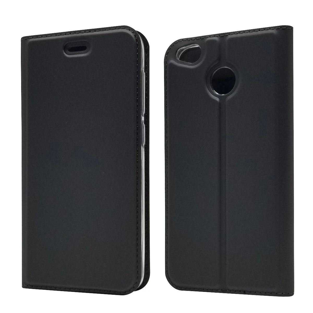 Gray Ультратонкий матовый чехол для Xiaomi Redmi 4x Магнитный адсорбционный чехол Визитница чехол - Цвет: Gray