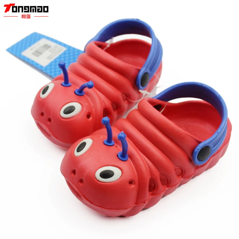 Детская обувь детские шлепанцы из ЭВА с милым мультяшным рисунком гусениц