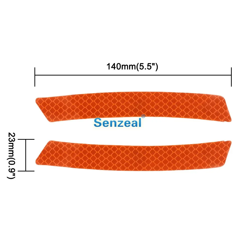Senzeal 2 шт. автомобильный бампер колеса для бровей обода безопасности