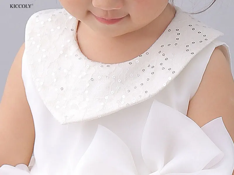 Baby girl dress Christening Gown 1 year birthday white wedding Baptism cute roupas bebe vestido infantil para festa | Детская одежда и