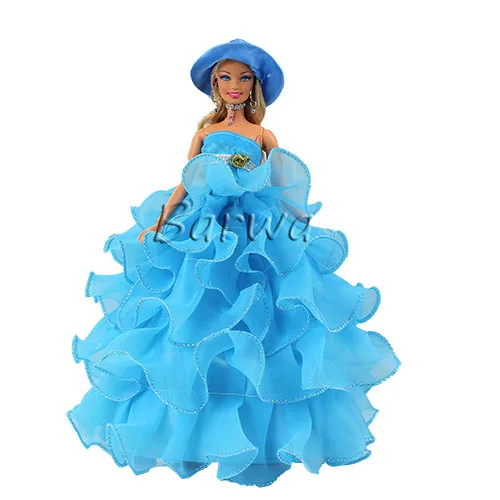 No Doll Новая мода, вечерние платья ручной работы, кукольная одежда, 20 см., аксессуары для куклы Барби, наряды, игра, сделай сам, подарок на день рождения, игрушки для детей - Цвет: No Doll