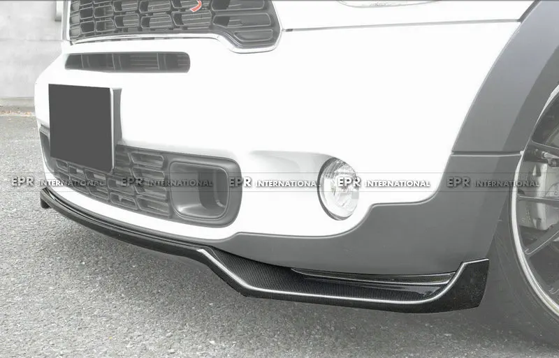 Карбоновая передняя губа для Mini R60 Countryman JCW GBN карбоновое волокно передний бампер для губ комплект для отделки для мини R60 гоночная часть