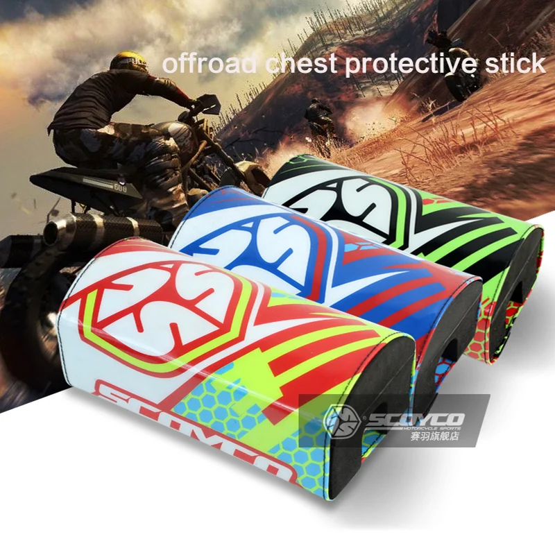 Scoyco мотокросс грудь палка предотвращения столкновений хлопок нажав