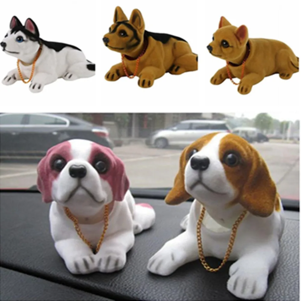

Car Ornaments Nodding Dog Auto Dashboard Shaking Head Dog Car Styling Bobblehead Dog Dash Toy Rocking Head Dog Car Accessories