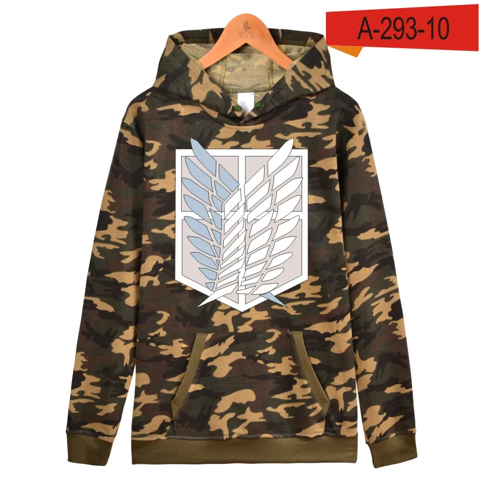 Khaki Модная толстовка с капюшоном в стиле японского поп-аниме, женские/мужские толстовки с капюшоном, женская верхняя одежда с забавным рисунком из мультфильма «атака на Титанов», Аллен - Цвет: Khaki