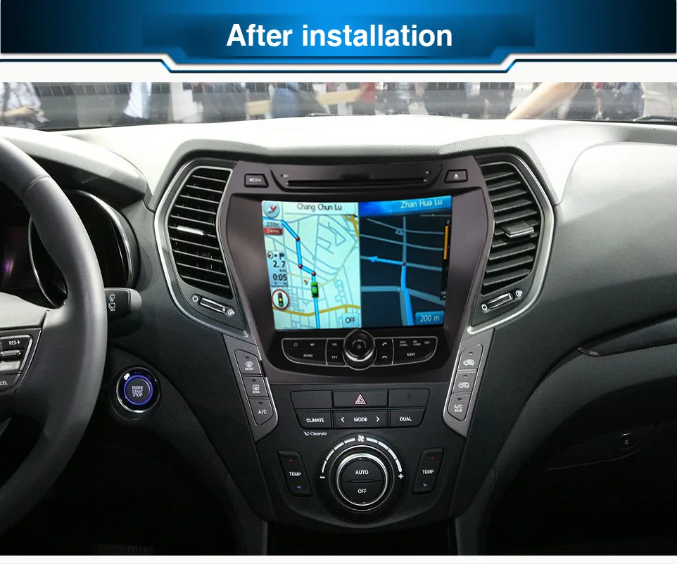 Android 9,0 DSP автомобильный dvd-плеер gps навигация для hyundai IX45/для Sante Fe 2013+ головное устройство Мультимедиа Радио магнитофон стерео