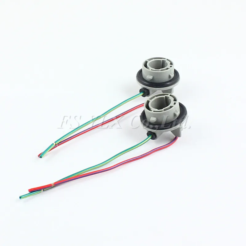 FSYLX 2x1156 7506 P21W BA15S светодиодный разъем для ламп разъемы проводки женский держатель