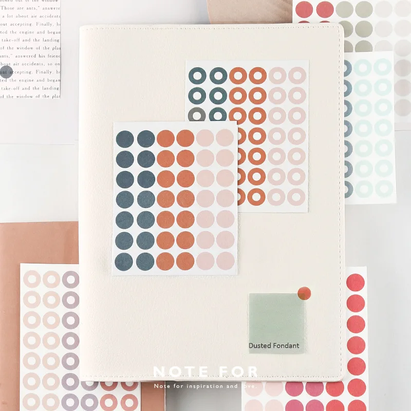 Круглые наклейки сделай сам милые круглые чистые креативные офисные Новые