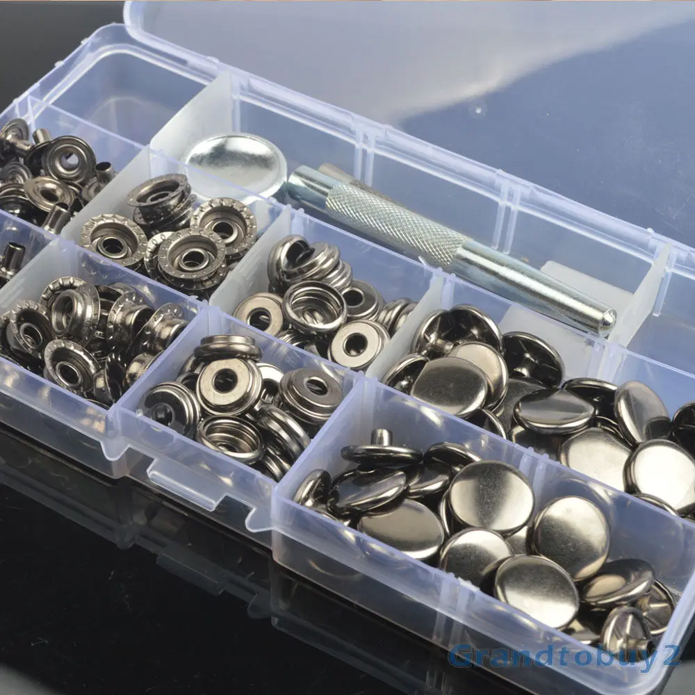 Латунные сверхпрочные защелкивающиеся крепежные элементы Серебряная/античная