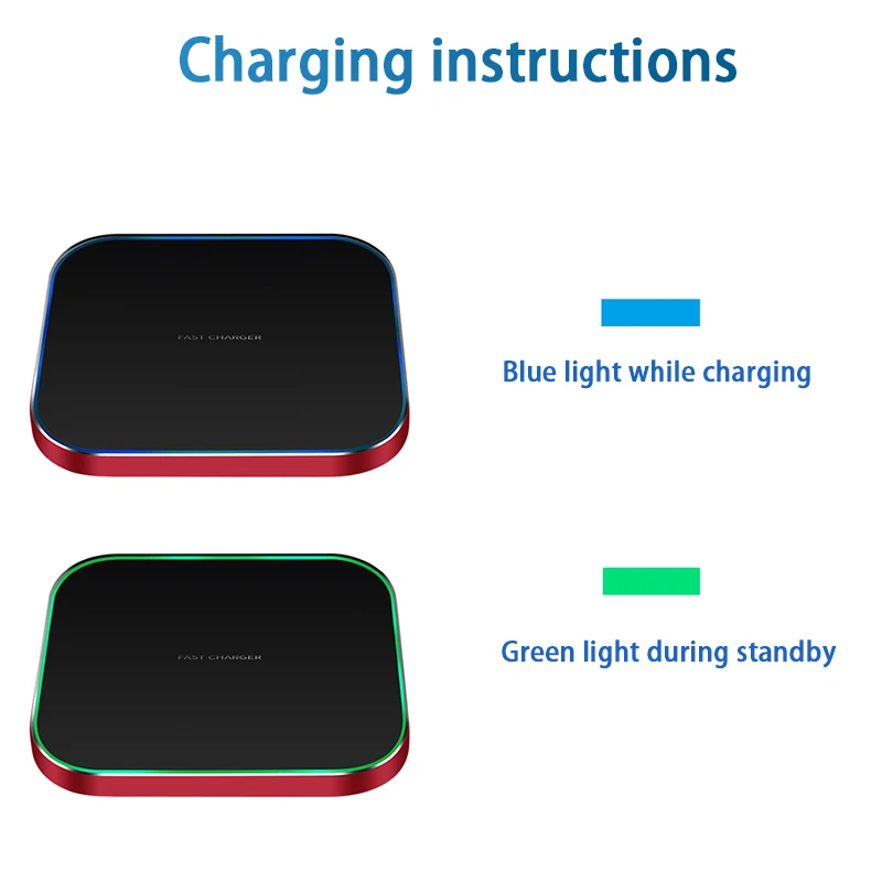 Leeioo 10W Qi Wireless Charger for iPhone X/8 Visible Fast Charging Samsung Galaxy S9/S9+ S8 Note 8 Xiaomi Huawei | Мобильные