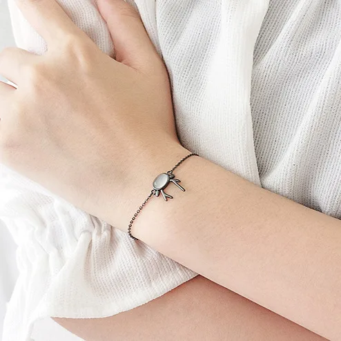 Antler bracelet 100% 925 пробы Серебряные ювелирные изделия Модные гипоаллергенные