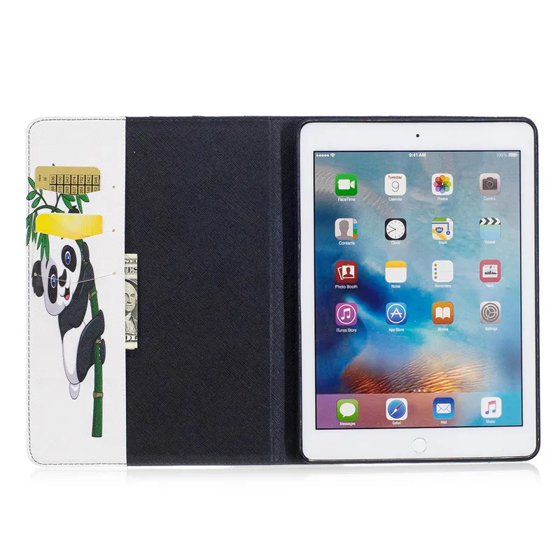 Кожаный чехол Wekays для Apple IPad Air 2 мультяшная панда Сова Чехол 6 Чехлы Air2 | Компьютеры