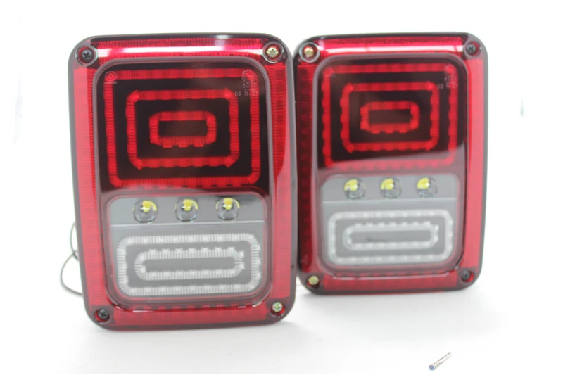 Taillight Series For Jeep JK Wrangler 07-16 LED Brake Tail Lights Bulb Assembly Conversion Rear Turn Signal Reverse lights | Автомобили и
