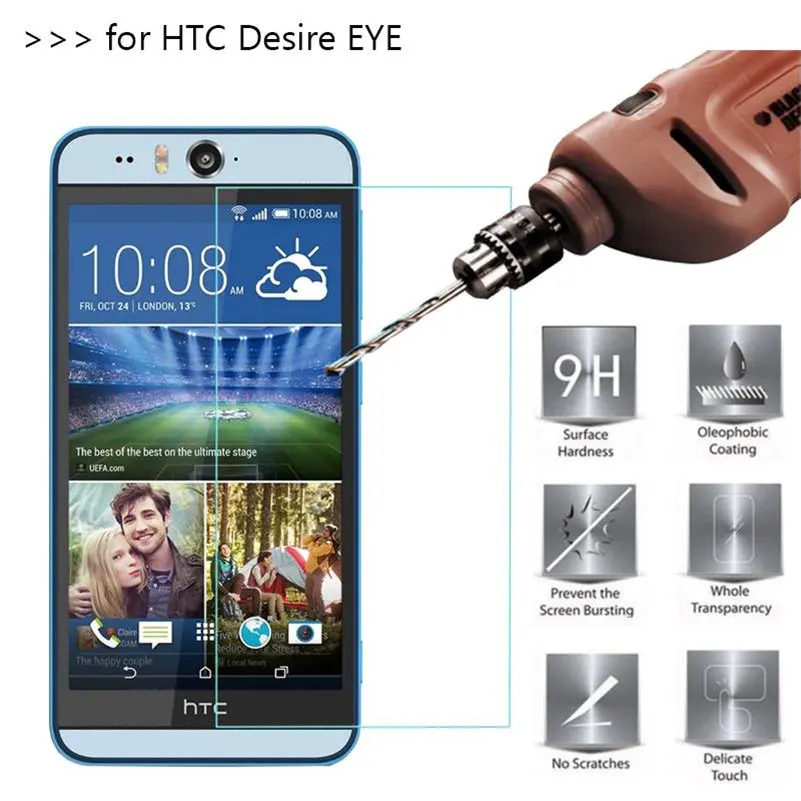 9H 2.5D 0 26 мм Закаленное стекло протектор для HTC Desire Eye экран закаленное защитное