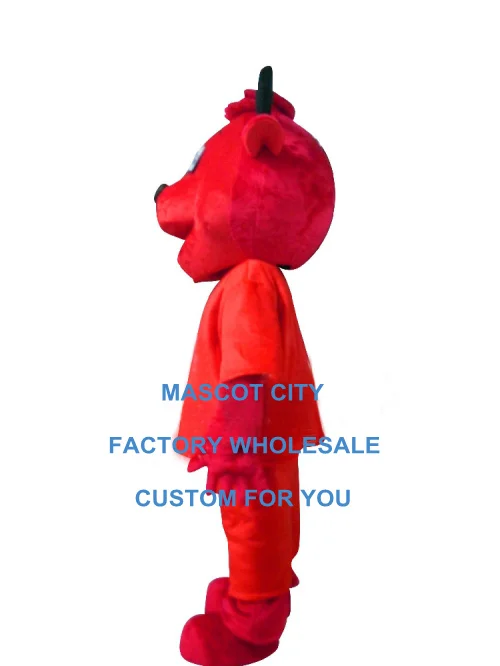 Костюм-талисман Красный Дьявол из коровы на заказ оптовая продажа для взрослых
