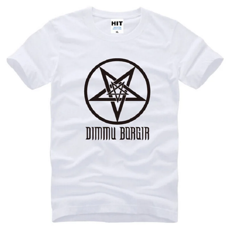 Новый дизайн Dimmu Borgir футболки для мужчин хлопок короткий рукав Death тяжелый металл