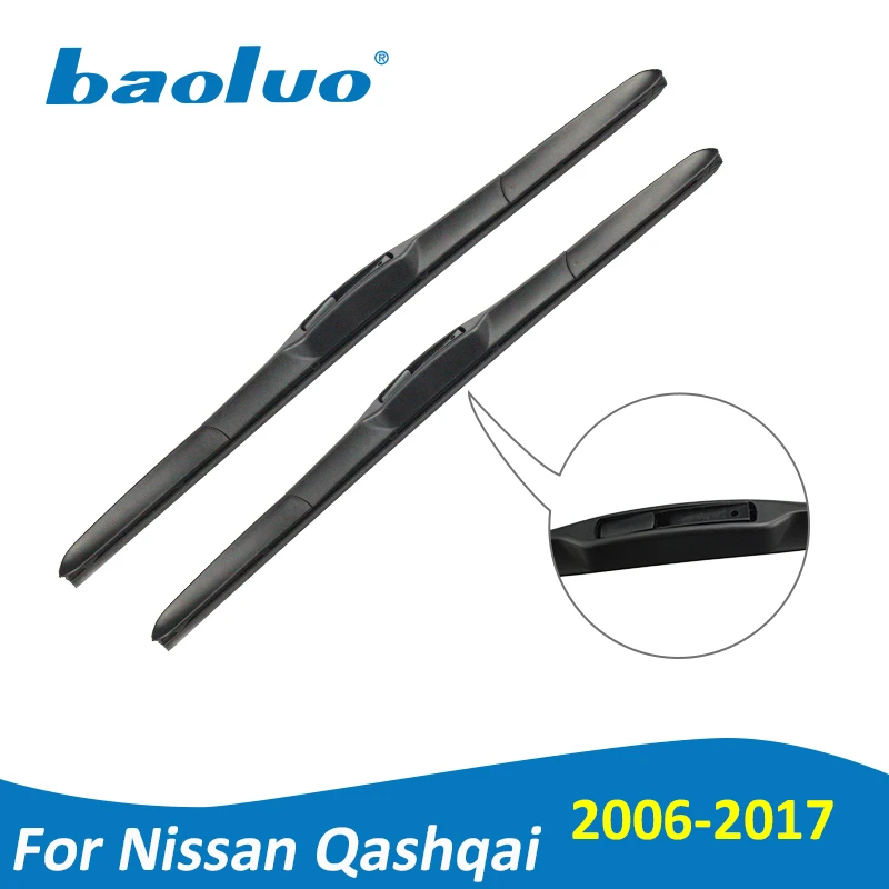 Baoluoбыл стеклоочистителей для Nissan Qashqai J10 J11 2006 2007 2008 2009 2010 2011 2012 2013 2014 2015 2016 2017
