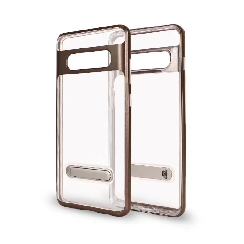 Импорт высокие прозрачные мягкие ТПУ жесткий защитный чехол Frame Magnic Kickstand чехол для телефона для samsung S10 Lite S10 плюс S10