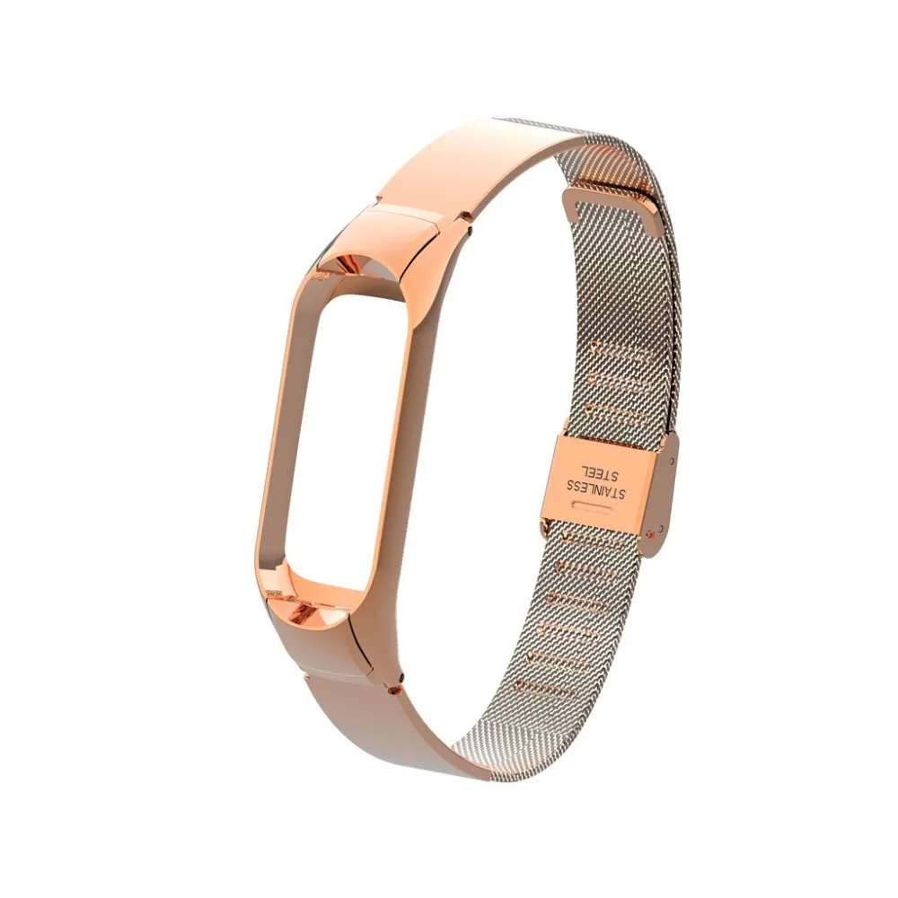 Роскошный ремешок на запястье для Xiaomi mi Band 3 xiomi xaomi mi band Band3 mi lanese Магнитный петля металлический браслет на запястье ремешки