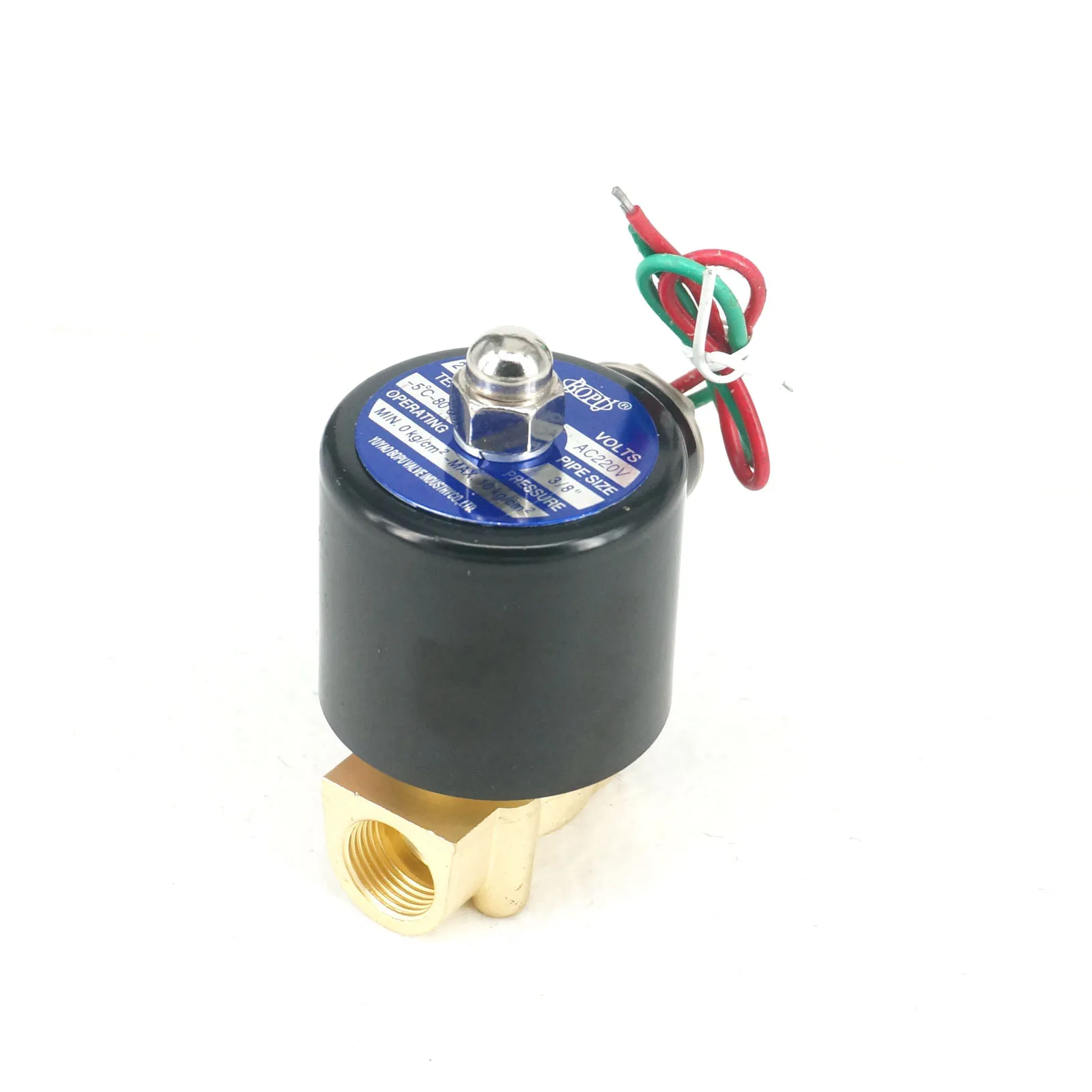 AC 3/8 в 2-сторонний NC-переключатель магнитный электромагнитный клапан дюйма BSP