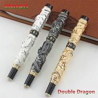high quality jinhao luxury dragon rollerball pen vintage 0 7mm nib ink pens for writing office supplies caneta tinteiro
