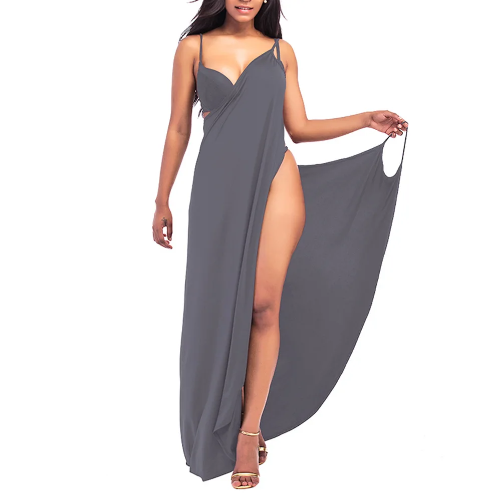 Длинное пляжное платье IASKY большие размеры накидка для пляжа 2017 яркого цвета