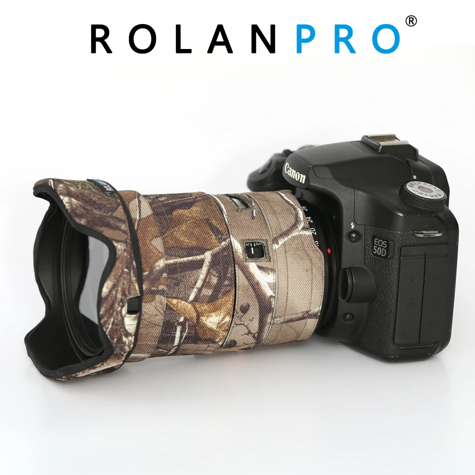 

ROLANPRO Lens Camouflage Coat Rain Cover for Canon EF 16-35mm F/2.8L III USM Lens Protective Sleeve Guns Protection Case