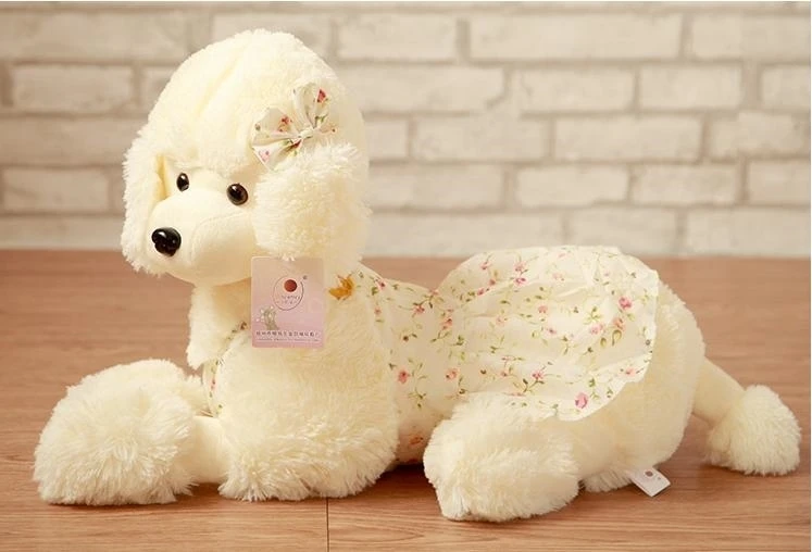 

Плюшевая игрушка-пудель, примерно 30 см, пастушья собака, юбка, пудель, мягкая кукла, подарок на день рождения, w2409