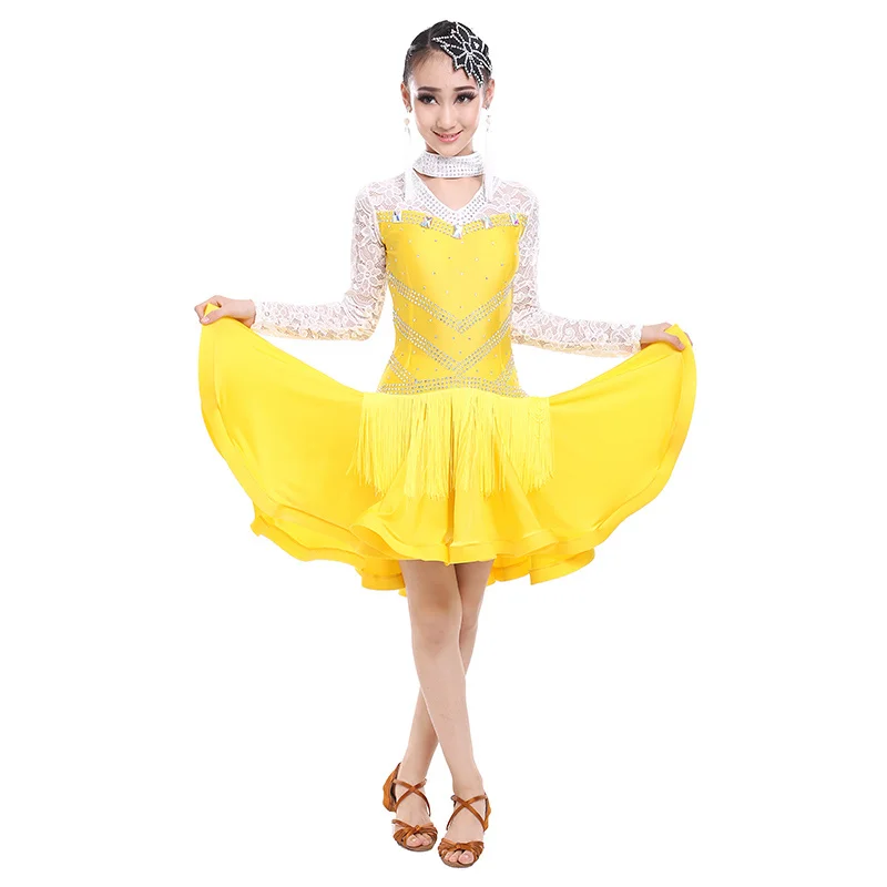 Детское кружевное платье с длинным рукавом для латиноамериканских