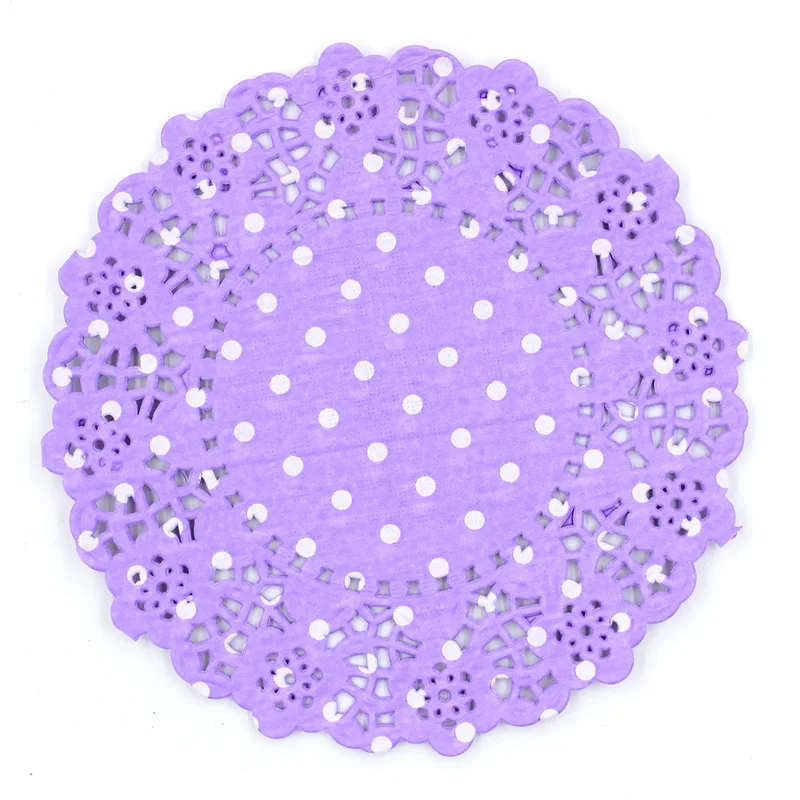 YPP CRAFT 4 5 &quotКружевные бумажные салфетки с цветными точками/салфетки для свадебной