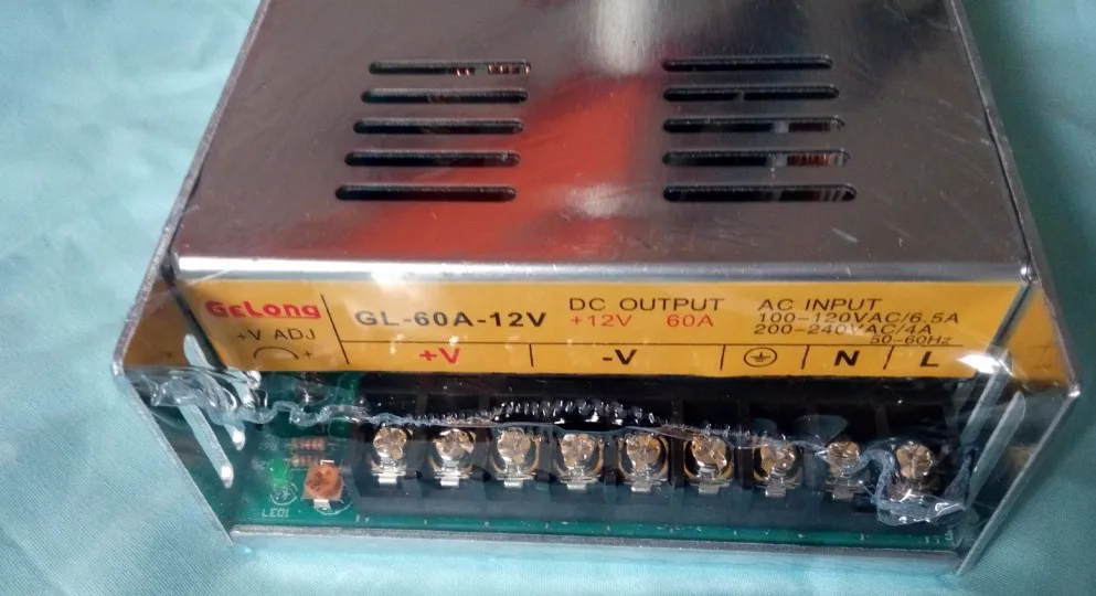 12V 60A импульсный источник питания DC адаптер модуля 115 V/230 V вход 720W мощность для