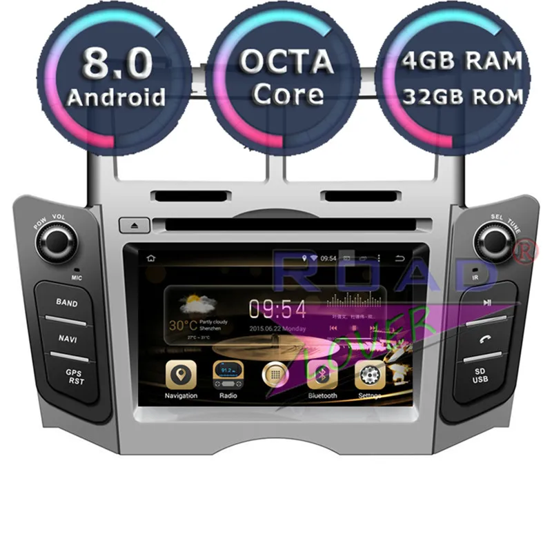 Roadlover Android 9.0 Car PC DVD Player Radio For Toyota Yaris 2005 2006 2007 2008 2009 2010 2011 Stereo GPS Navigation Magnitol |