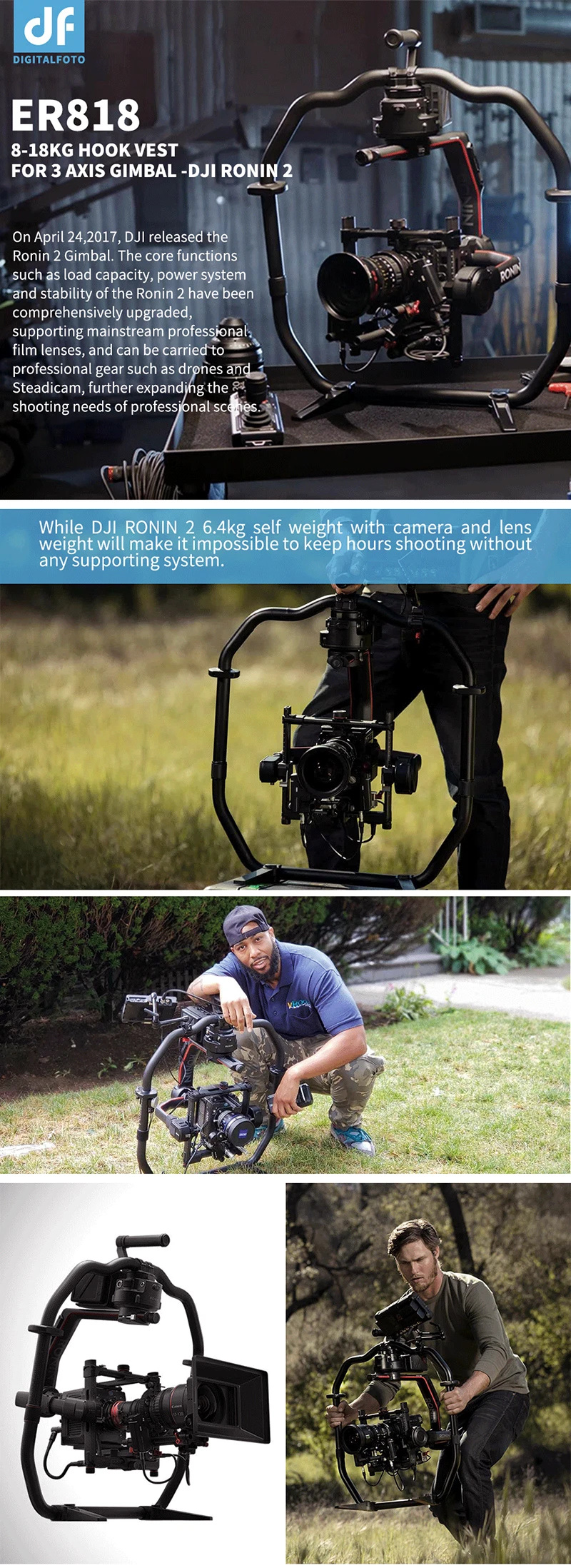 Как EASYRIG видео Serene камера поддерживающий жилет для DSLR DJI Ronin 2 Crane 2/3 WEEBILL LAB MOZA Air X 3 AXIS аксессуары для Кардана