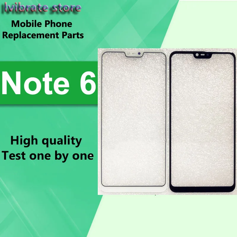 Для xiaomi redmi Note 6 передняя внешняя стеклянная линза сенсорная панель экран Redmi Note6 LCD