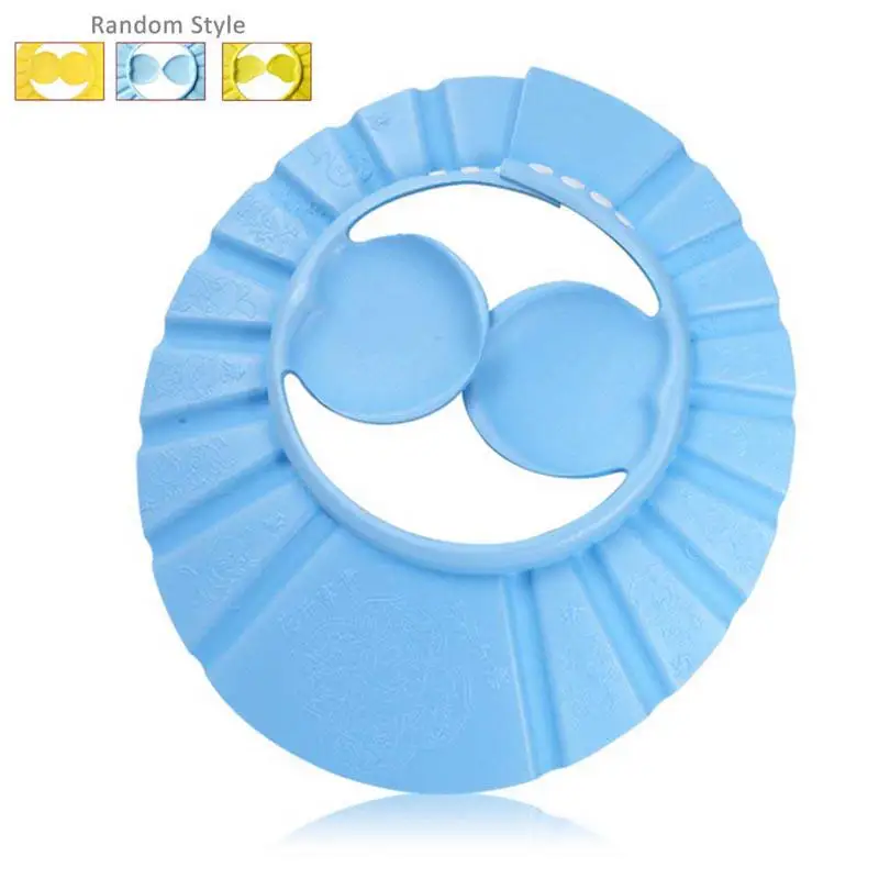 Детская водонепроницаемая шапочка безопасная детская для душа с козырьком ванны