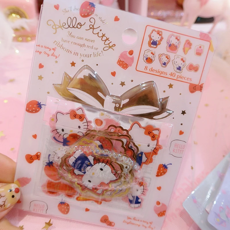 4 стиля мультфильм печать хлопья Маленькие близнецы звезды cinnamoroll my melody ПВХ наклейки украшения индекс наклейки для детей игрушки