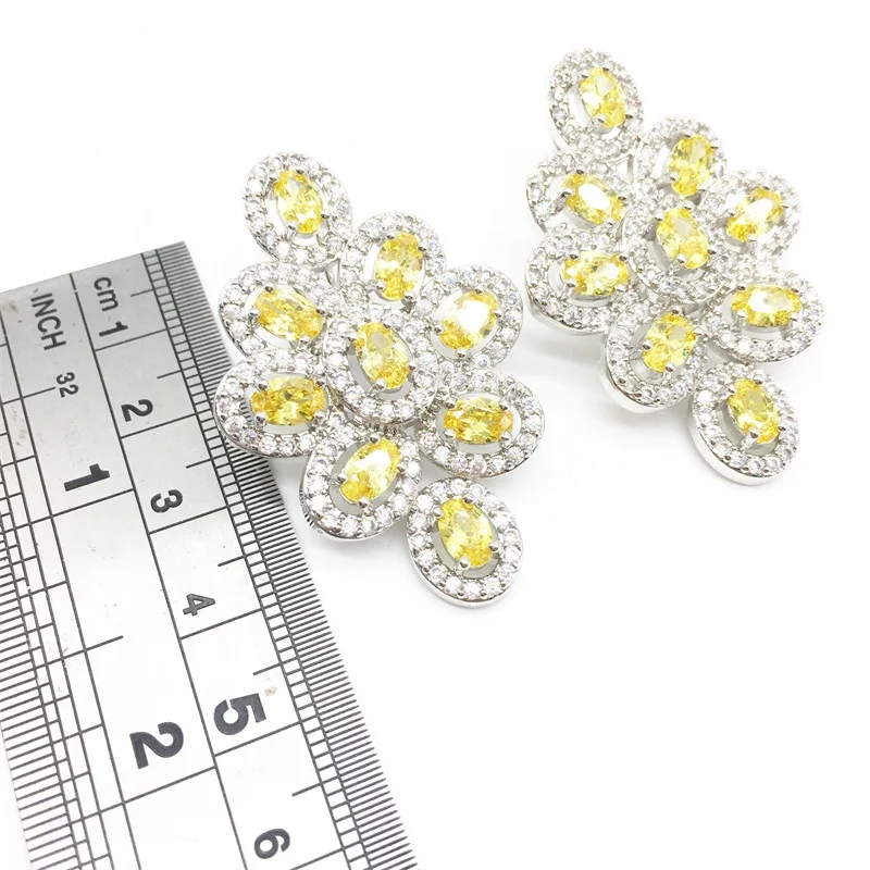 Женский ювелирный комплект из колье и серёг серебра 925 пробы|necklace and earrings|jewelry sets for